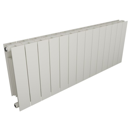 1148mm (w) x 440mm (h) Trojan Aluminium White Radiator