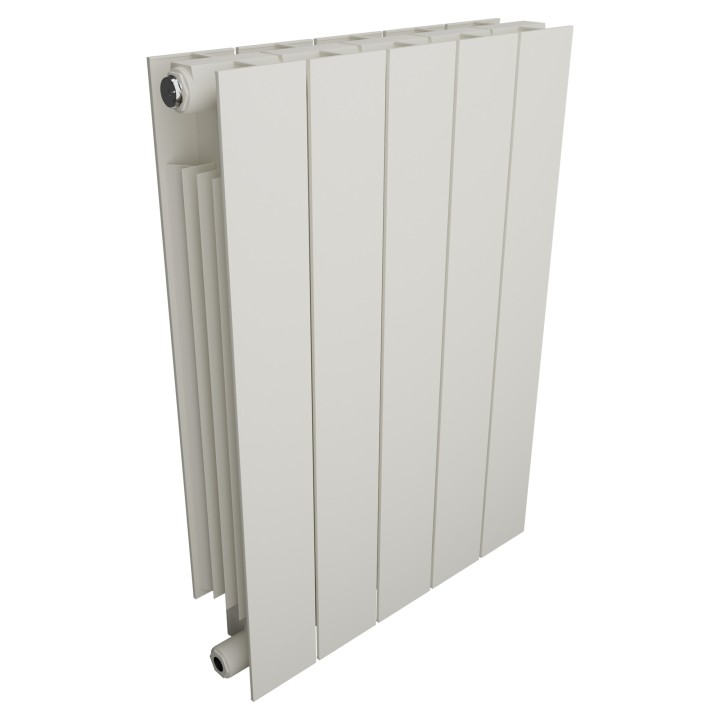 428mm (w) x 590mm (h) Trojan Aluminium White Radiator