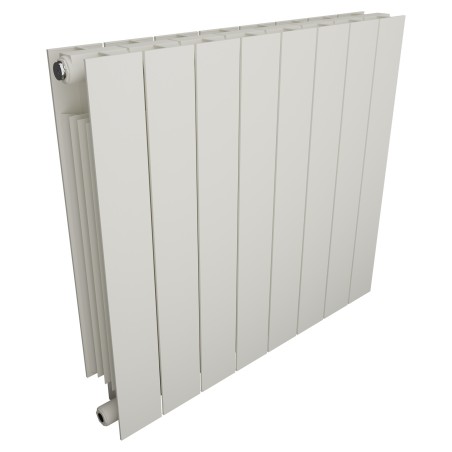 668mm (w) x 590mm (h) Trojan Aluminium White Radiator