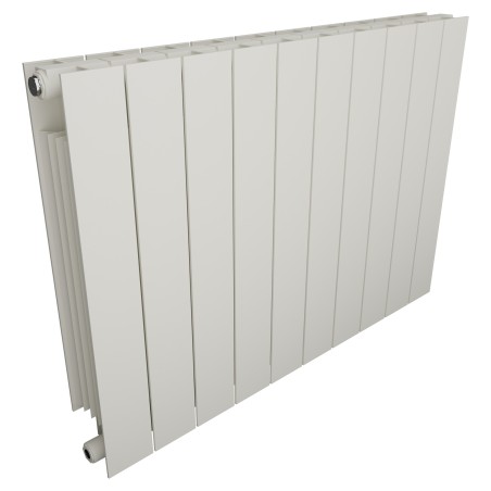828mm (w) x 590mm (h) Trojan Aluminium White Radiator