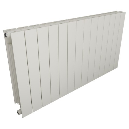 1148mm (w) x 590mm (h) Trojan Aluminium White Radiator