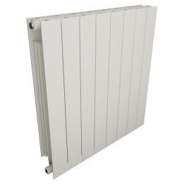 668mm (w) x 690mm (h) Trojan Aluminium White Radiator