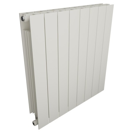 668mm (w) x 690mm (h) Trojan Aluminium White Radiator