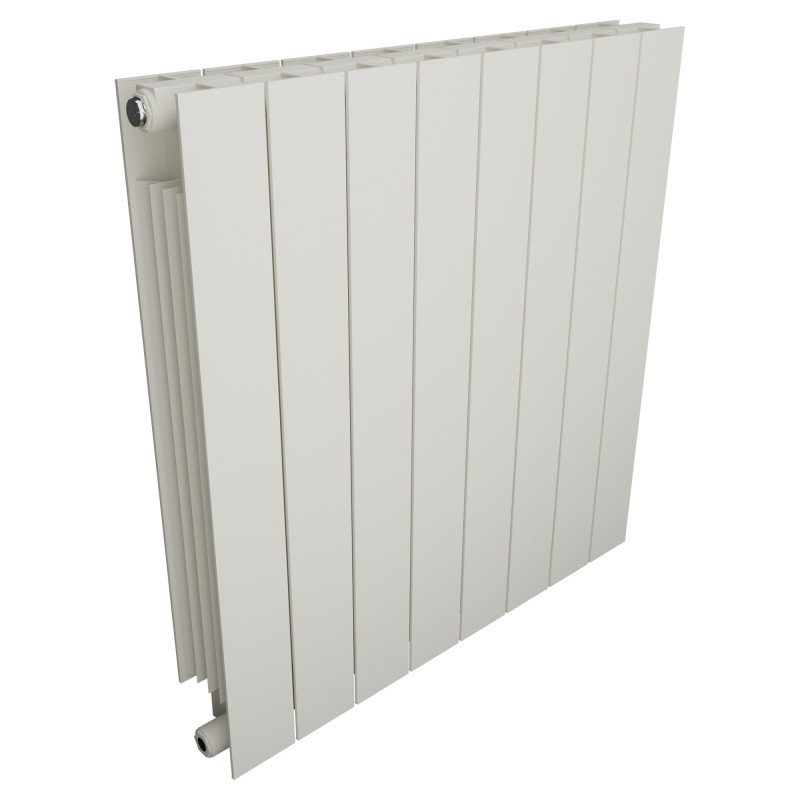 668mm (w) x 690mm (h) Trojan Aluminium White Radiator
