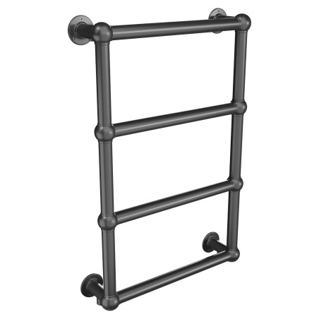 500mm (w) x 750mm (h) Harley Brushed Gunmetal Traditional Wall Mounted Towel Rail Radiator