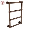 500mm(w) x 750mm(h) Harley Brushed Bronze Traditional Electric Radiator