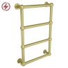 500mm(w) x 750mm(h) Harley Brushed Brass Traditional Electric Radiator