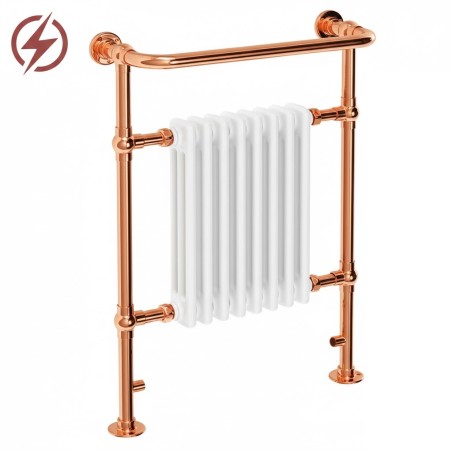673mm(w) x 963mm(h) Old Colwyn Copper Traditional Electric Radiator