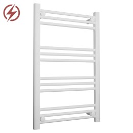 500mm (w) x 800mm (h) Straight White Electric Towel Rails