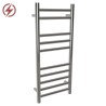 350mm (w) x 800mm (h) Electric Brushed Stainless Steel Towel Rail (Single Heat or Thermostatic Option)