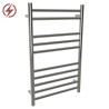 500mm (w) x 800mm (h) Electric Brushed Stainless Steel Towel Rail (Single Heat or Thermostatic Option)