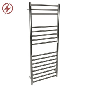 500mm (w) x 1200mm (h) Electric Polished Stainless Steel Towel Rail (Single Heat or Thermostatic Option)