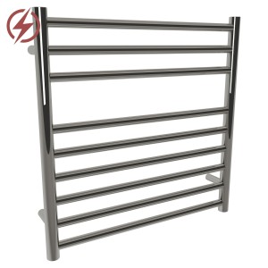 600mm (w) x 600mm (h) Electric Polished Stainless Steel Towel Rail (Single Heat or Thermostatic Option)