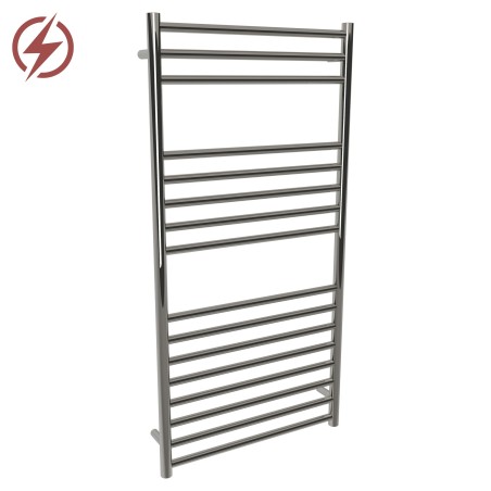 600mm (w) x 1200mm (h) Electric Stainless Steel Towel Rail