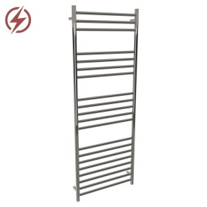 600mm (w) x 1600mm (h) Electric Polished Stainless Steel Towel Rail (Single Heat or Thermostatic Option)