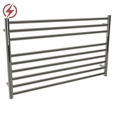 1000mm (w) x 600mm (h) Electric Polished Stainless Steel Heated Towel Rail (Single Heat or Thermostatic Option)