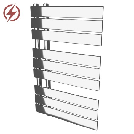 500mm  x 800mm  Apollo Electric Chrome Designer Towel Rail