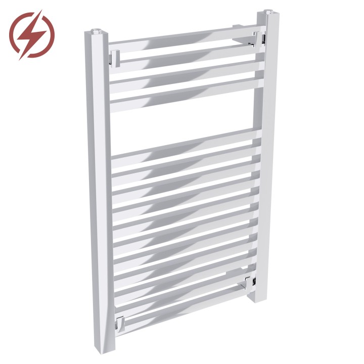 500mm  x 800mm  Atlas Electric Chrome Designer Towel Rail