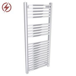 500mm  x 1200mm  Atlas Electric Chrome Designer Towel Rail