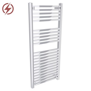 500mm (w) x 1200mm (h) Atlas Electric Chrome Designer Towel Rail (Single Heat or Thermostatic Option)