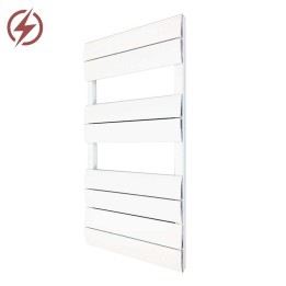 1000mmm Electric Wave White Single Aluminium Towel Rail