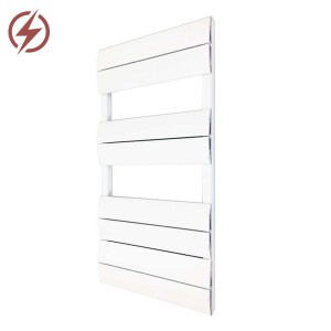500mm (w) x 1000mm (h) Electric Wave White Single Aluminium Towel Rail (Single Heat or Thermostatic Option)