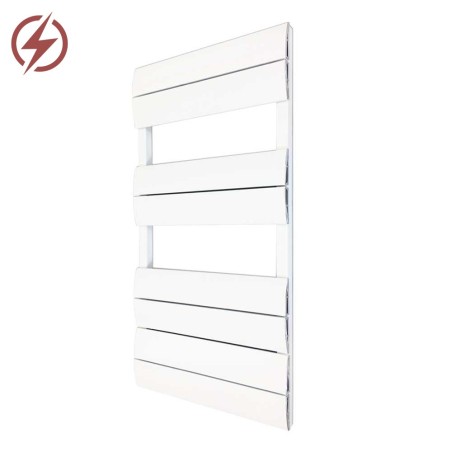 1000mmm Electric Wave White Single Aluminium Towel Rail