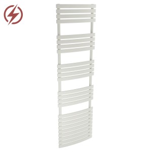 500mm (w) x 1742mm (h) Electric Solar White Designer Towel Rail (Single Heat or Thermostatic Option)