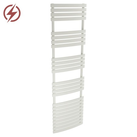 500mm (w) x 1742mm (h) Electric Solar White  Towel Rails