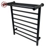 550mm (w) x 660mm (h) x 235mm (d) Axis Matt Black Dry Electric Towel Shelf Radiator (In-Built Controller)