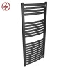 500mm (w) x 1100mm (h) Ellipse Black Electric Towel Rails