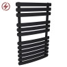 500mm (w) x 800mm (h) Castell Black Towel Rail (Single Heat or Thermostatic Option)