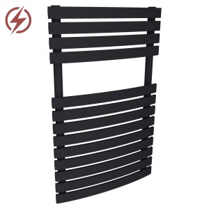 500mm (w) x 788mm (h) Electric Solar Black Designer Towel Rail (Single Heat or Thermostatic Option)