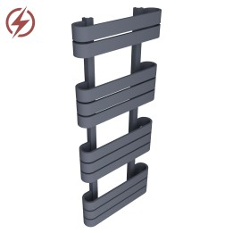 500mm x 1200mm Electric Barlo Anthracite Designer Electric Towel Rail