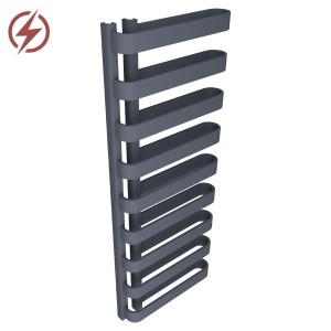 500mm(w) x 1300mm(h) Electric Barlo Anthracite Designer Towel Rail (Single Heat or Thermostatic Option)