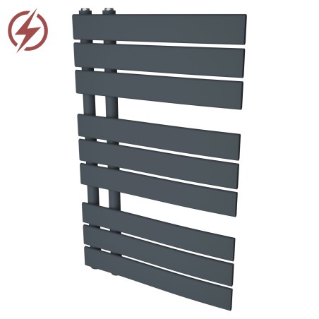 500mm x 800mm Electric Apollo Anthracite Heated Towel Rail