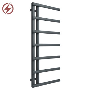 500mm (w) x 1200mm (h) Electric Mira Anthracite Towel Rail (Single Heat or Thermostatic Option)