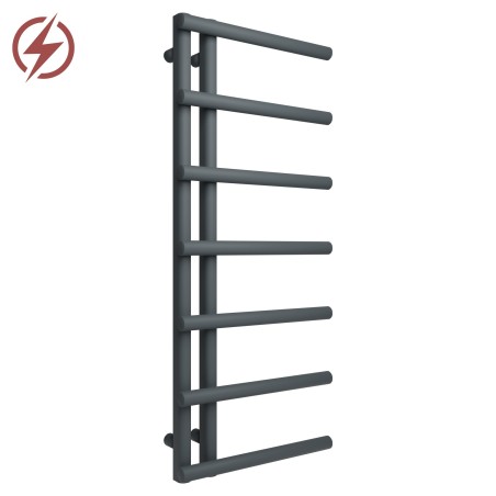 500mm (w) x 1200mm (h) Mira Anthracite Electric Towel Rails