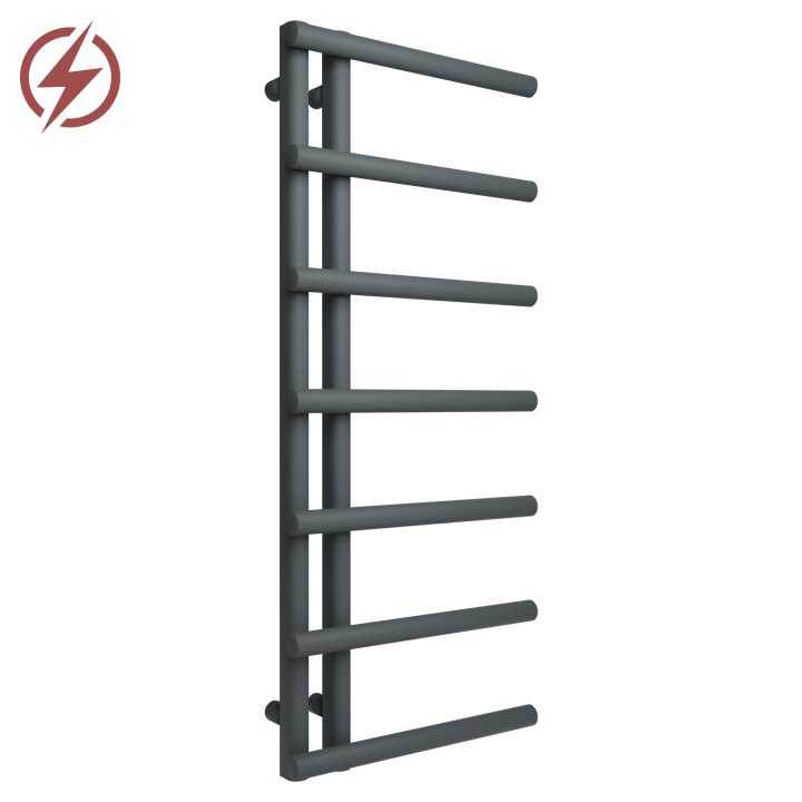 500mm (w) x 1200mm (h) Mira Anthracite Electric Towel Rails
