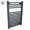 500mm x 800mm Electric Atlas Anthracite Heated Towel Rails