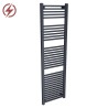 500mm x 1800mm Electric Atlas Anthracite Heated Towel Rails