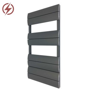 500mm (w) x 1000mm (h) Electric Wave Anthracite Single Aluminium Towel Rail (Single Heat or Thermostatic Option)