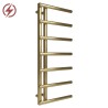 500mm (w) x 1200mm (h) Mira Brushed Brass Electric Towel Rails