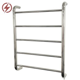 600mm (w) x 700mm (h) Contour Polished Stainless Steel Traditional Dry Electric Towel Rail