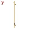 100mm (w) x 1100mm (h) Brushed Brass Stainless Steel Dry Electric Coat Robe Hanger/Dryer (In-Built Controller)