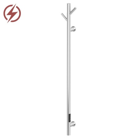 140mm (w) x 1100mm (h) Polished Stainless Steel Dry Electric Coat Robe Hanger/Dryer (In-Built Controller)