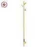 140mm (w) x 1100mm (h) Brushed Brass Stainless Steel Dry Electric Coat Robe Hanger/Dryer (In-Built Controller)