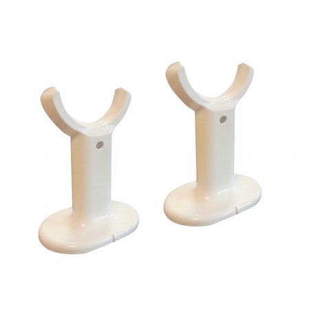 White Floor Mount Supports (Pair) for Korona Radiator Range