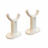 White Floor Mount Supports (Pair) for Korona Radiator Range