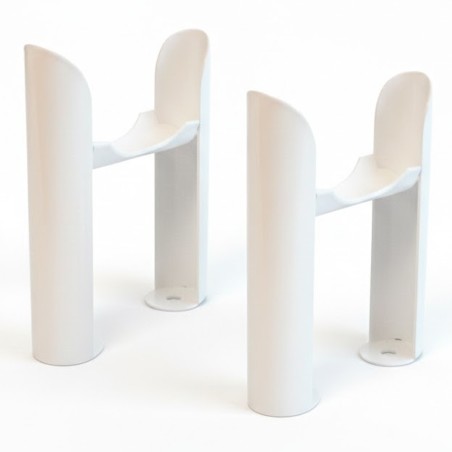 White Slip on Feet (Pair) for Korona Radiator Range